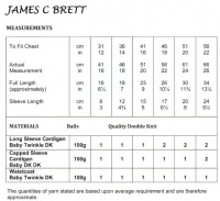 Knitting Pattern - James C Brett JB233 - DK - Cardigans & Waistcoat